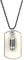 JewelryWe Schmuck Herren Biker Halskette, Patronenhülse Gewehrkugel Militärischen Erkennungsmarken Armee Stil Dog Tag Anhänger mit 70cm Kette, Weiß