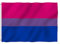 1PC Bisexuelle Stolz-Flagge Polyester Bisexual Flag klare Farbe UV-lichtbeständig doppelt vernähte mit Messing-Ösen 90 * 150cm