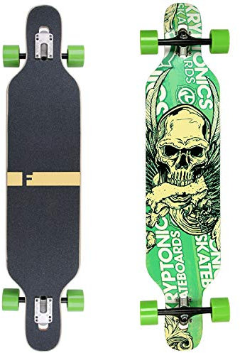 Flex1 bis 122kg - Camber Longboard (Flex1 bis 122kg, grün TK - Ahornholz)