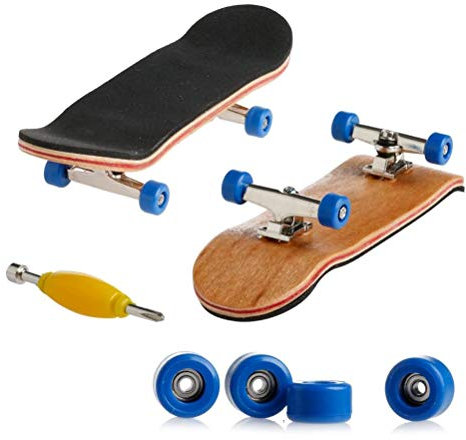 YueWan Mini Fingerboard Professionelle Finger Skateboard Ahornholz DIY Montage Skate Boarding Spielzeug für Kinder
