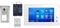 Schick Handel Video Türsprechanlage 2 Familienhaus Aufputz SPRECHANLAGE 170° 2Mpx Kamera + RFID Türöffner & MB87 Touchscreen m.Bild/G V2 PAN TILT TÜR SPRECHANLAGE 2 Monitore weiß/Glasfront