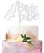Blumomon 1Pc Bride to Be Cake Topper with Glitter Ring Bridal Shower Cake Pick Decorations for Wedding Engagement Theme Bachelorette Party Supplies Silver