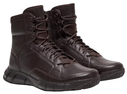 Oakley Coyote Leather Brown Boot, Size 10.5, High-Profile, Abrasion-Resistant, EVA Midsole, Rubber Outsole, Braided Nylon Laces (FOF100347-851-10.5)