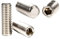 Lot de 10 vis sans tête M12 (12 mm x 25 mm) en acier inoxydable à pointe plate avec filetage métrique et clé Allen