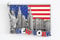 3D City Metal Fridge Magnets Country Holiday Souvenir London Paris NewYork Berlin Dubai Amsterdam Rome Prague Milan Barcelona Venice (NEW YORK)