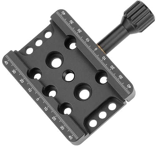 YUEOCT 91mm / 3.58 Telescope Adapter Mount Base Dovetail Saddle Clamp with M6 M8 Countersunk Bores for Vixen Style Rail Bar Plate Astronomical OTA Tripod Equatorial Head - Support Drop-in Mounting