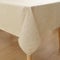 Homaxy Leinenoptik Tischdecke Abwaschbar Mitteldecke Lotuseffekt Eckig 80 x 80 cm Leinendecke Wasserabweisend Tischtuch Tischwäsche Fleckschutz, Cream