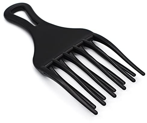 Professional Afro Pick, Wide Tooth Detangling Hair Forks, Hair Pick Comb for Men Women Barber Salon (S)
