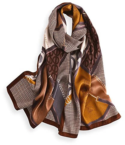 PoeticEHome 100% Maulbeerseide Schal 170x53cm – Seidenschal Damen Langhalstuch für Kopf & Hals | Geschenkverpackung