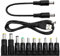 10 en 1 Adaptador de Corriente CC, KUOQIY 5.5x2.1mm Hembra a Macho Adaptador de Fuente de Alimentación, con 2 Piezas Cable, para Ventiladores, Routers