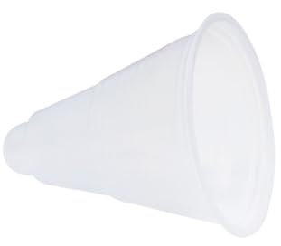 Compostable Disposable Plastic Ice Cream Screwball Cups (Natural) X 100