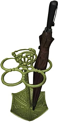 Porte-Parapluie en Fonte de Ferme Antique, Support de Parapluie en métal, décoration de Jardin, Support de Rangement pour épingles de Marche, pour Ferme de Campagne, Vert