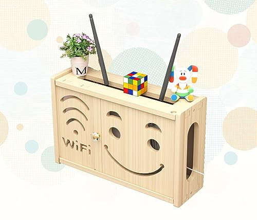 Router Verstecken Wand Data Cable Storage Box Router Regal Wand Weiß Kabel Verstecken Box Groß Schwimmende Regal Halterungen,A-36x24cm