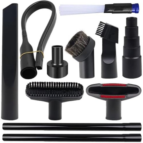 Happlignly 11-Teiliges Set mit Staubsaugeranlagen 2 1/2 Bis 1 1/4 Bis 1 3/8 & 1 7/8 Bis 1 Staubsaugerschlauchadapter-Kit, Wie Abgebildet, Aus Kunststoff, Universelles Staubsau