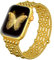 fastgo Correa de pulsera de cuentas doradas compatible con Apple Watch Band de 41 mm/40 mm/38 mm/44 mm/45 mm/42 mm/49 mm, correa elástica con cuentas para iWatch Series 9 Ultra 8 7 6 5 4 3 2 1 SE