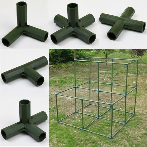 Collega facilmente tubi in plastica, PVC e metallo con giunti verdi per serre da giardino (D)