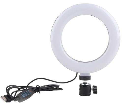 Anneau Lumineux LED De 6 Pouces, Kit D'éclairage De Vidéoconférence, éclairage Annulaire pour Selfie, éclairage De Photographie, Lumière pour Selfie