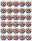 30 Olympics Logo Cupcake Toppers Edible Wafer Paper Fairy Cake Toppers Celebration Cake Decorations