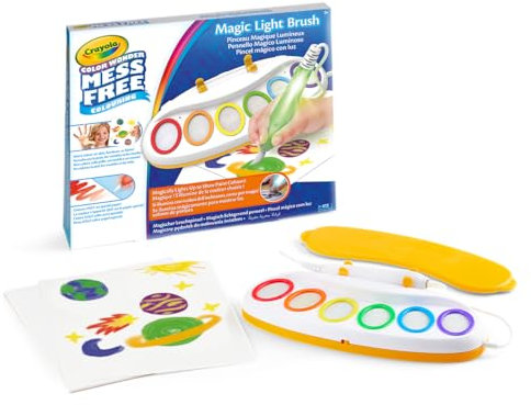 CRAYOLA Color Wonder Magic Light Brush, para pintar sin manchas, Idea de regalo para niños a partir de 3 años, Versión internacional, 75-7131