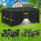 FORTRY Abdeckung Gartenmöbel Wasserdicht, Winterfest Schutzhülle Gartenmöbel, 420D Oxford Plane für Gartentisch Möbelsets Terrassenmöbel, Rechteckig Tischabdeckung Gartenmöbel (150 x130 x90cm)