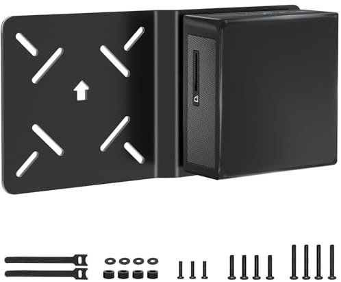 Univeral Vesa Mount Compatible with Intel NUC Gen 13 Pro 12 Pro 11 Pro 10 8 7 6 5 Mini PC Wall Vesa Desk Mount Bracket Compatible with Intel NUC Mini PC Mounting Plate can be Installed on Monitor Arm