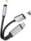 Adattatore Lightning A Jack 3,5mm Cuffie Per IPhone(2in1)Apple MFI Certified AUX Audio Cavo Caricatore Accessori Auricolari Headphone SDoppiatore Ricarica Cavetto Spinotto Rapida iPad Prolunga ip-3.5