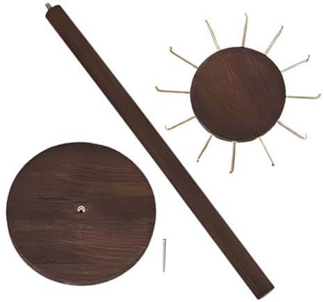 Alipis Porte Bijoux Bois Avec Crochet Présentoir à Bijoux Pour Boucles Oreilles Et Pendentifs Support De Rangement Minimaliste Et Élégant