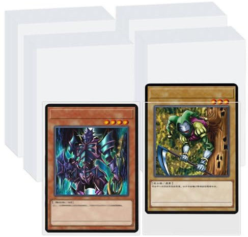 300 Pcs Card Sleeves 66 x 91mm Perfect Fit Inner Sleeves Standard Soft Penny Sleeves Card Protector Sleeves for MTG, TCG, PKM, Game Cards