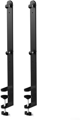 Robust 2Pcs Desk Clamp Bracket for Pegboard for Gaming Setup and Workspace Organization