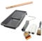 WOW!TOOLS Lasur-Set 6-teilig – Komplettset für Lasurarbeiten mit Farbwanne, Rollerbügel, Lasurwalzen, Flachpinsel und Rührholz