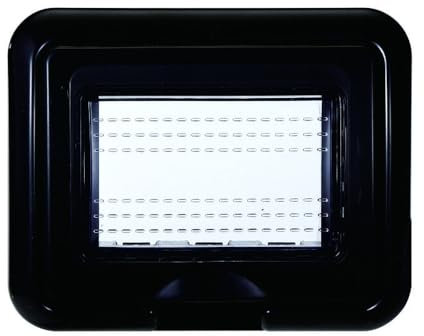 IXTRIMA Placca con coperchio e Supporto da esterno Ip55 3 posti (idrobox) compatibile con Bticino Living Light, supporto stagno 3P COLORE NERO
