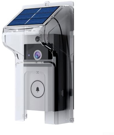 Solar Doorbell Rain Cover, Solar Rain Cover For Wireless Doorbell Solar Charging, Doorbell Cover, For Ring Doorbells Code Lock Front Door