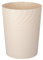 Sinoba Papierkorb 8008 Mülleimer Abfalleimer Papiereimer Kunststoff ideal für Kinderzimmer Büro Küche Höhe 32 cm 12L (Creme-Weiß)