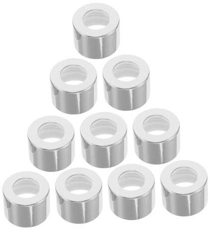 BAZEITFLOW 10pcs Aromatherapy Bottle Cap Replacement Glass Diffuser Top Fragrance Bottle Stoppers Reed Diffuser Glass Lids Silver Aluminum Oxide