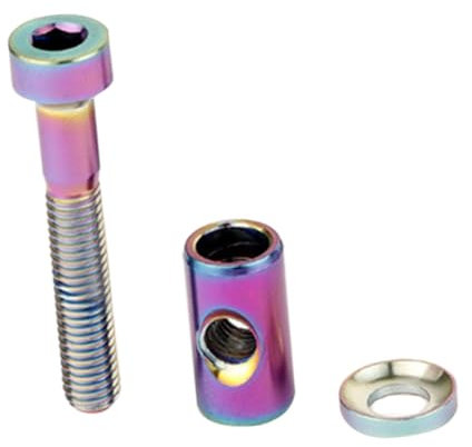UKCOCO Titanium Alloy Bike Seatpost Screw Nut Lightweight Seat Post Bolt for Mountain and Road Fatigue Resistant Design