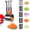 Slicer Shredder Attachment for KitchenAid Stand Mixer - Cheese Grater, Vegetable Slicer, Salad Maker, Food Chopper - Grater & Shredder Accessories for KitchenAid Mixer with 5 Blades by MMOBIEL