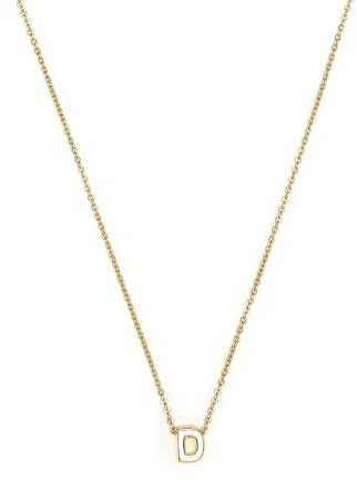 LUXENTER Alphabet-Halskette mit 18-karätigem Gold