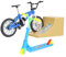 OFFIGAM 1 Satz Finger-Skateboard- Mini -Fahrrad Roller Für Miniatur Sportroller Winzig Fingerspielzeug Fingerscooter Fingerbikes Und Scooter Aluminiumlegierung Blau
