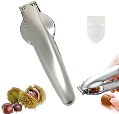 Mino Plus Maroni Schneider,Edelstahl Chestnut Maronen,Maronizange Cutter Clip Opener,Küchengeräte Trockenobst Öffner für Walnüsse Trockenobst Kastanien Nüsse Sheller