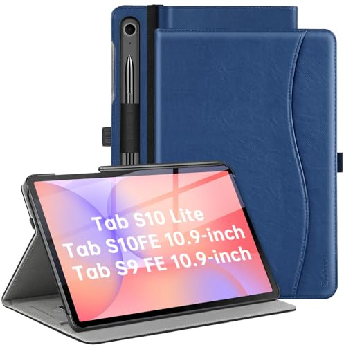 ZtotopCases Custodia per Samsung Galaxy Tab S10 Lite/S10 FE 2025/ S9 FE 2023 10,9 Pollici, S9/ S8/ S7 11 Pollici, Copertura Protettiva con Supporto Multi-Angolo, Risveglio/Sonno Auto,Blu