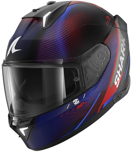 SHARK, Integraler Motorradhelm SKWAL i3 SPEED-TECH Black Red Blue KRB, L