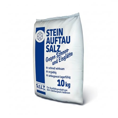Easy Act Stein Auftausalz, 10 kg Streusalz im PE-Sack, Streugut schnell wirksam & lang lagerfähig, Tausalz gegen Schnee und Eis