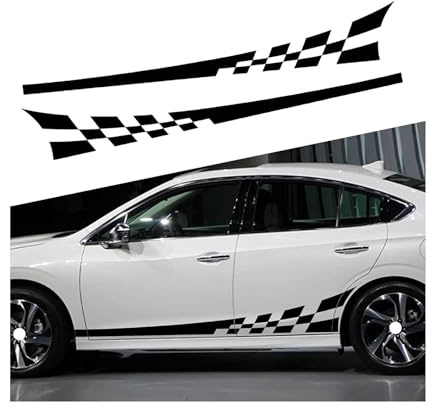 QYETRGF Streifen Aufkleber Auto, für Opel Corsa 2014-2023/Opel Corsa D 2006-2014 Auto Aufkleber Karosserie Seitenstreifen Aufkleber Streifen Karosserie Modifizierte