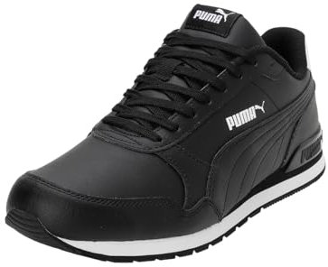PUMA Unisex ST Runner v2 Full L Low-Top Trainer, Puma Black-Puma Black-Puma White, 37.5 EU