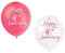 Happy 40th Anniversary Red Latex Balloons (30cm) Pack of 5 - Elegant Celebration Decorations