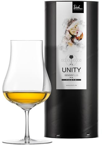 EISCH 1 Malt Whisky Nosing Glas Unity SENSISPLUS in Geschenk-Röhre, Kristallglas, 230ml