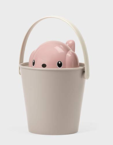 United Pets Crock Secchiello Porta Crocchette per Cani| Contenitore per alimenti secchi per animali domestici con coperchio e paletta | Capienza: 2 kg | Rosa | Made in Italy |by Stefano Giovannoni