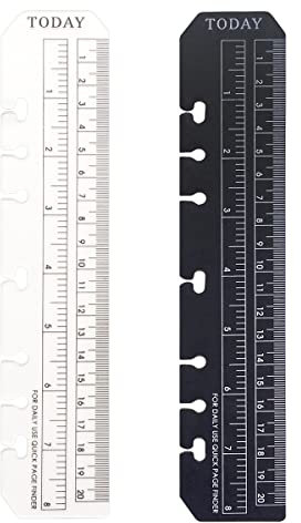 D Ringbuch-Zubehör Gestanzte Ordner-Taschen Teiler-Lineal-Registerkarte (BTRuler, A5)