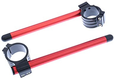 avdb-moto 1 Paar Stummellenker/erhöte mit 37 mm Erhöhung, kompatibel mit XJ 600, Diversion 1984-2002 (rot)