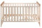 Lomadox Babyzimmer Babygitterbett, 70x140cm Liegefläche, herausnehmbare Schlupfsprossen, 3-Fach höhenverstellbar, Landhausstil, Pine weiß mit Eiche